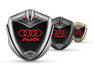 Audi Auto Abzeichen Renn Design Glänzender Abschluss
